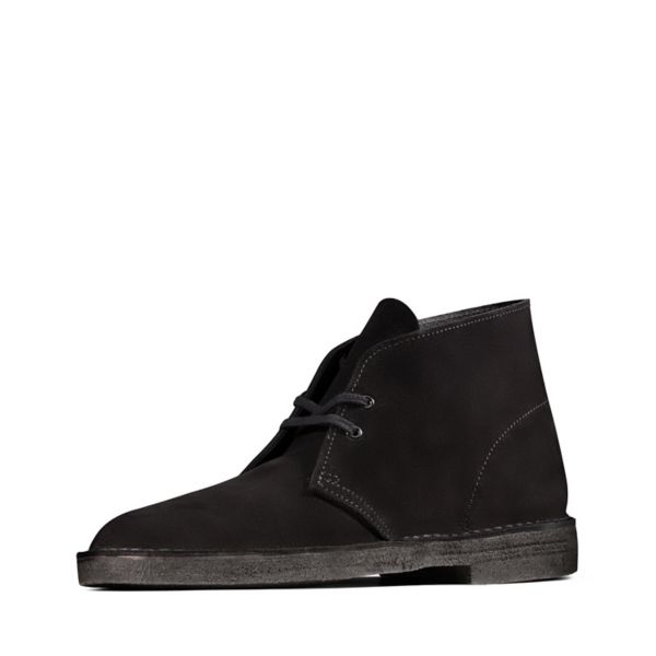 Clarks Womens Desert Boot Ankle Boots Black | UK-6743582